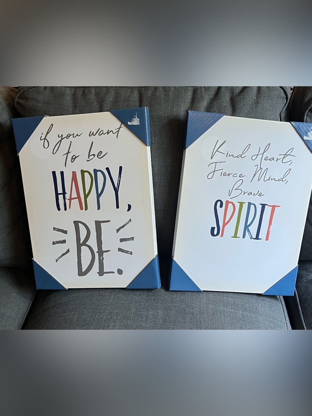 Set of 2 Free Spirited Wall Canvases -